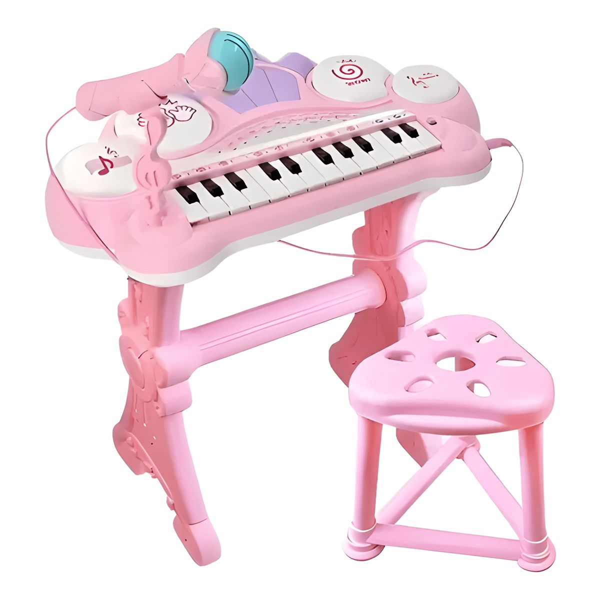 GENERICO - Teclado electrónico piano para niños musical con micrófono