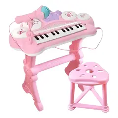 GENERICO - Teclado electrónico piano para niños musical con micrófono