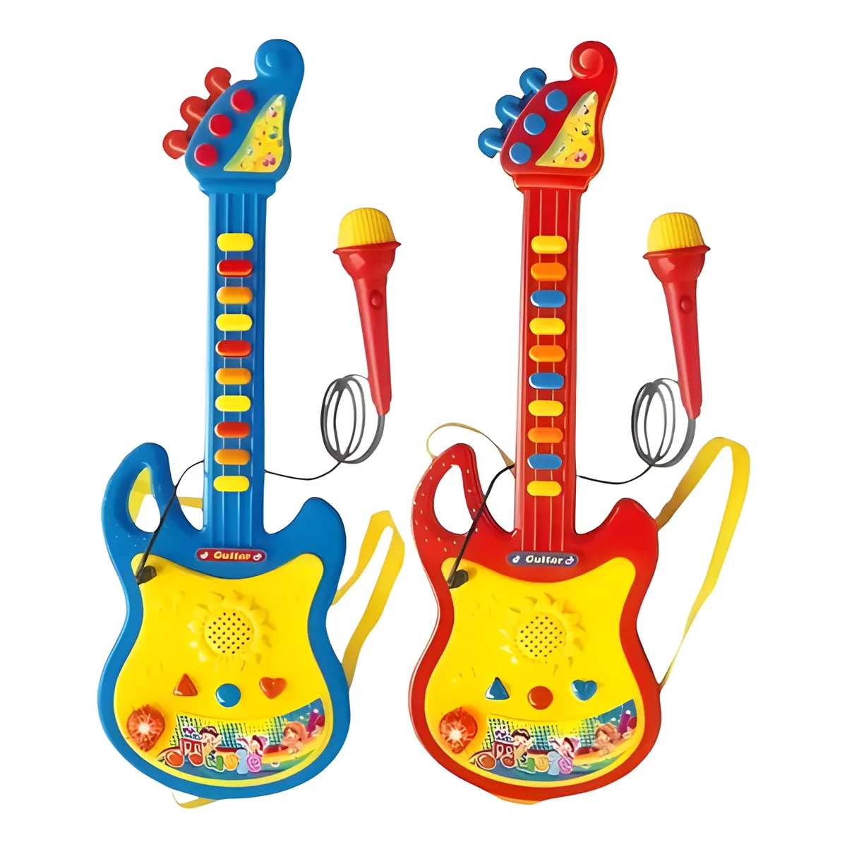 GENERICO - Guitarra musical micrófono karaoke juguete niños