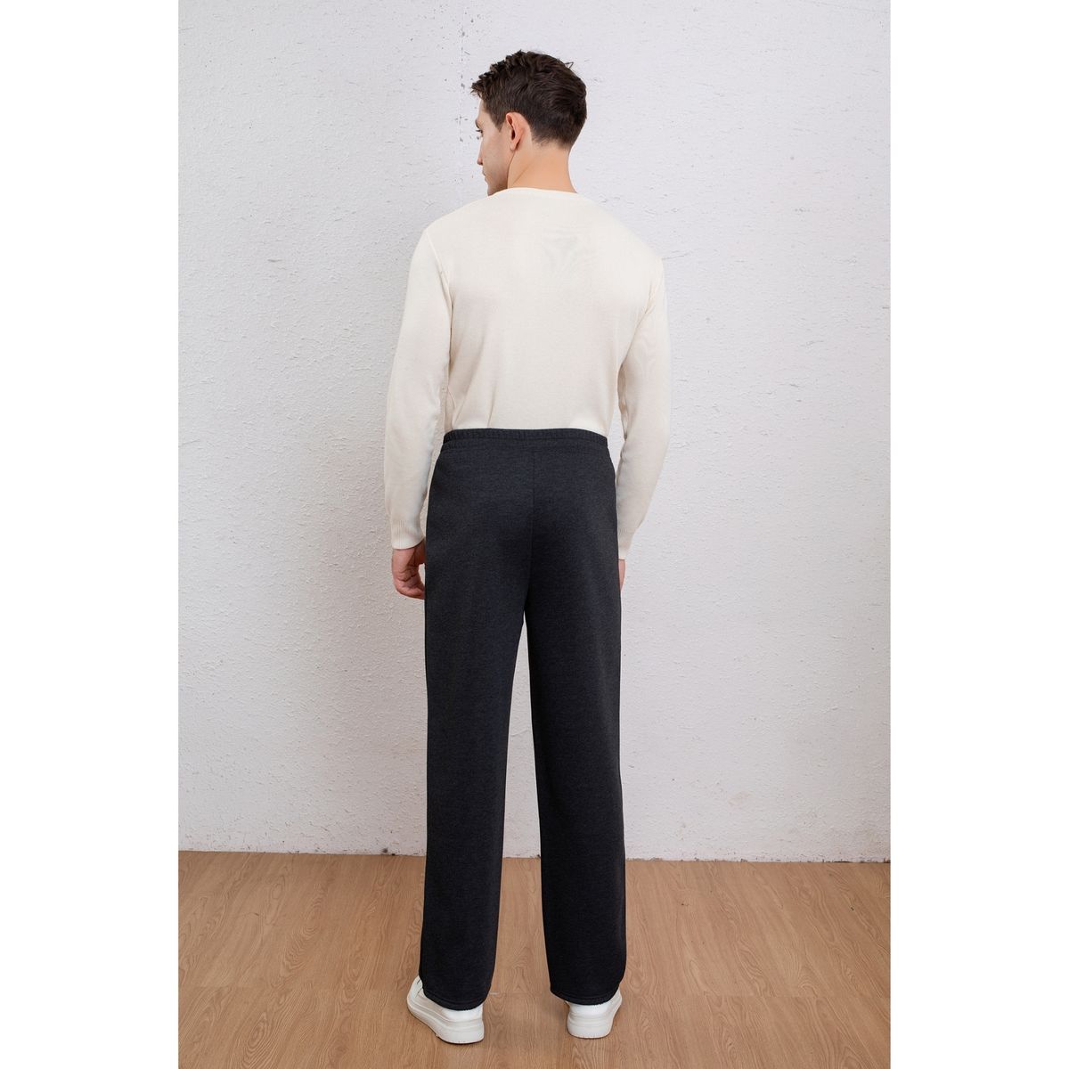 LIKE SHOP - Pantalón Buzo Hombre Recto Forro Interior Polar Bolsillos 2300