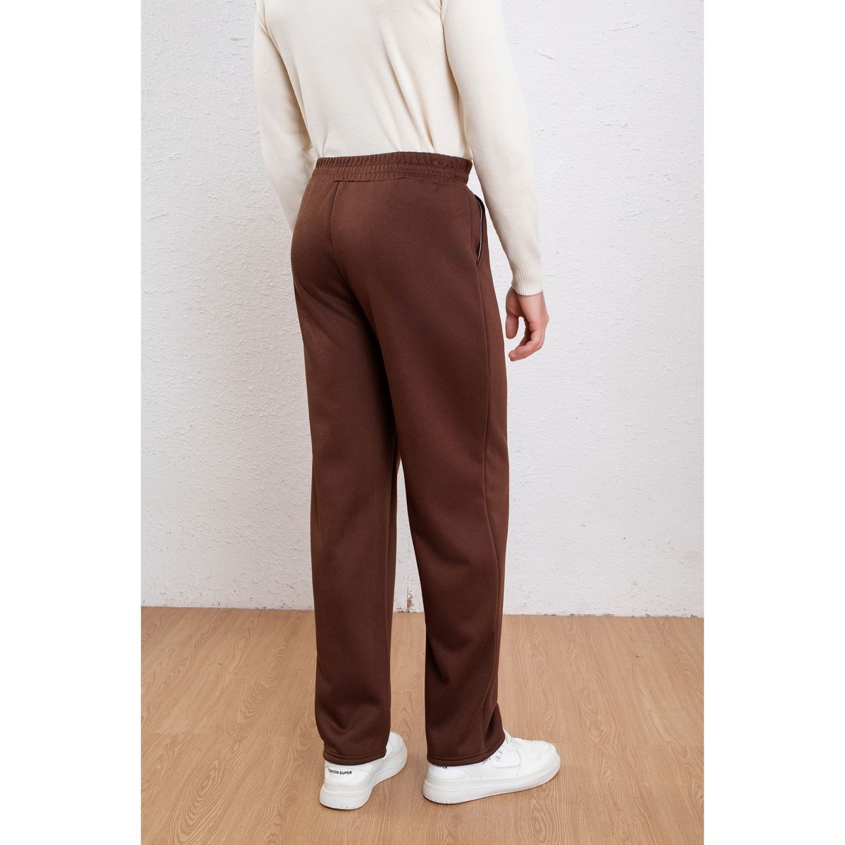 LIKE SHOP - Pantalón Buzo Hombre Recto Forro Interior Polar Bolsillos 2300