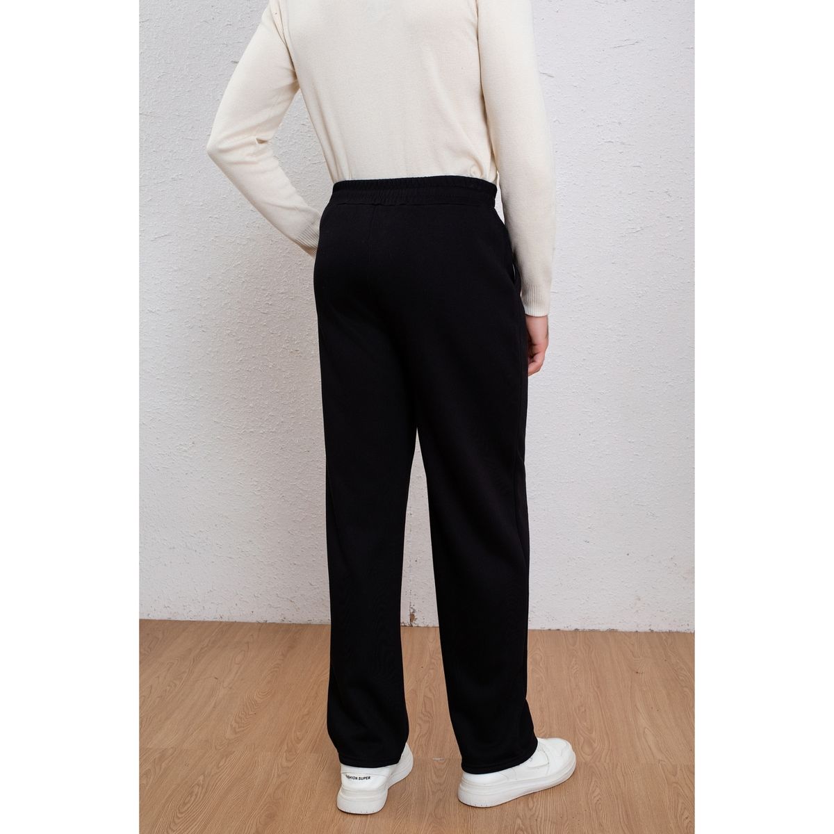 LIKE SHOP - Pantalón Buzo Hombre Recto Forro Interior Polar Bolsillos 2300