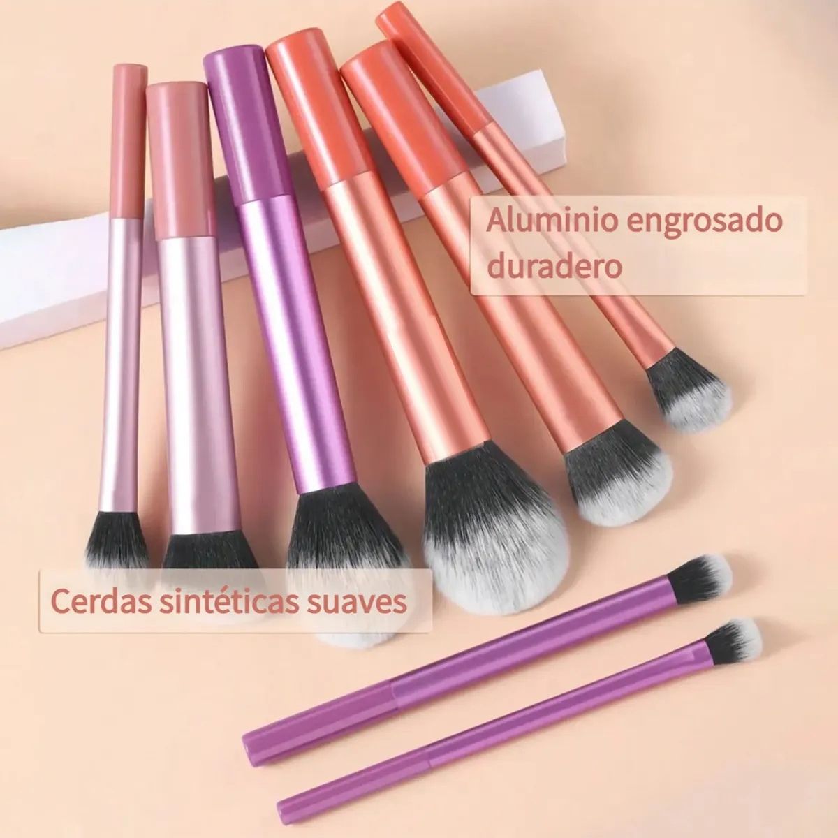 GENERICO - 11pzs Brochas De Maquillaje Base Profesional Kit Con Esponja Labg