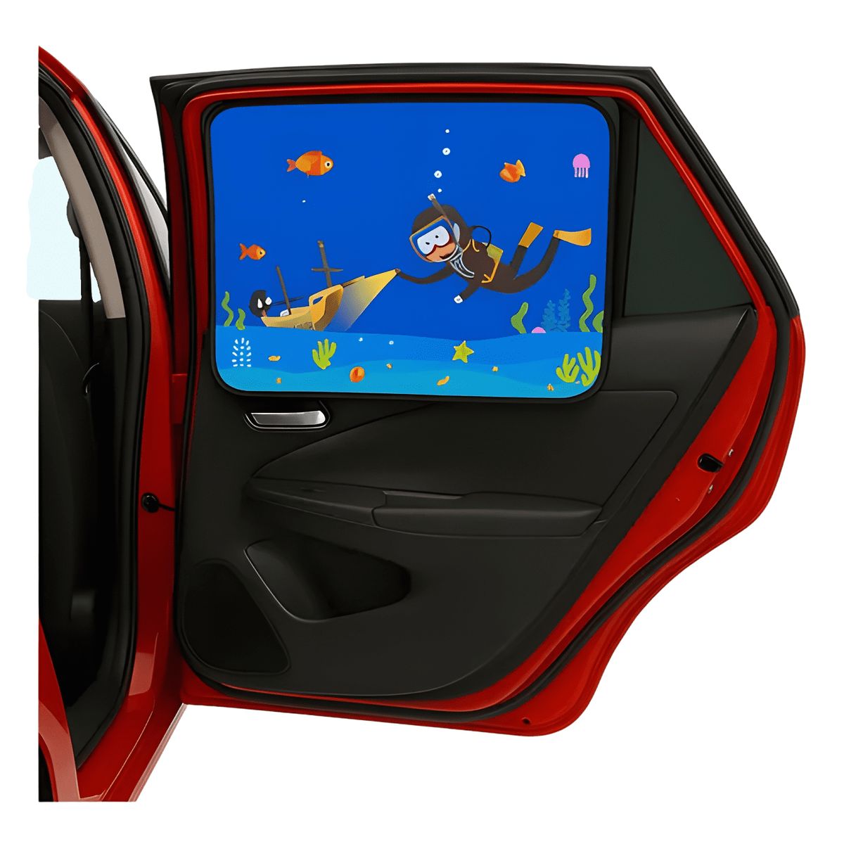 GENERICO - Cortina Parasol Infantil Auto Uv Protección Imán Ventana