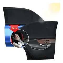 GENERICO - 4 Lateral Ventana Cubre Sol Automotiv Cortains Parasol Coche