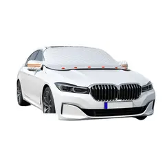 GENERICO - Funda Protectora Sol y Nieve Cubre Parabrisa Automóvil Plus