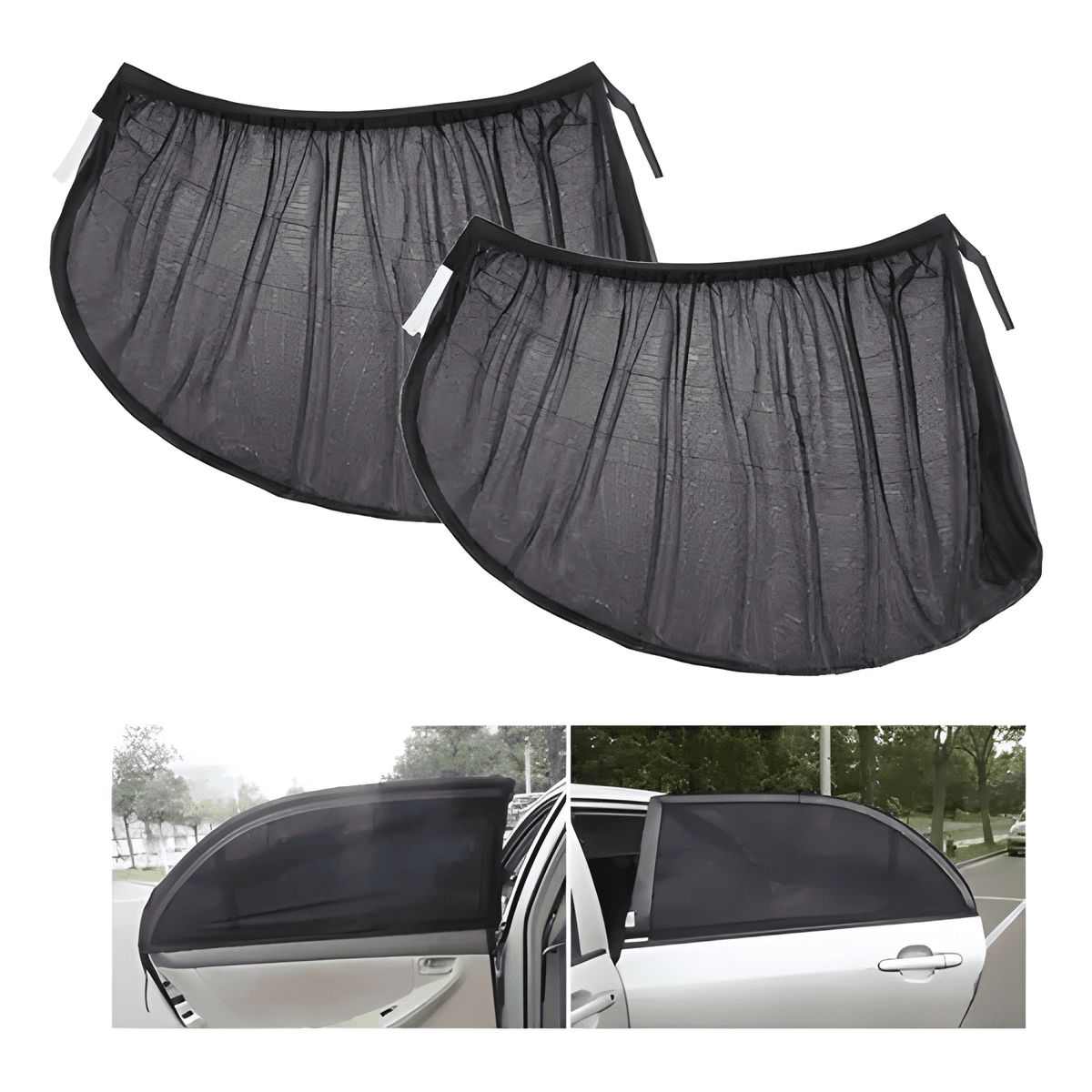 GENERICO - Malla Ventana Auto Tapa Sol Protector de Ventana Auto