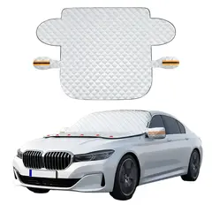 GENERICO - Funda Protectora Sol y Nieve Cubre Parabrisa Automóvil Max