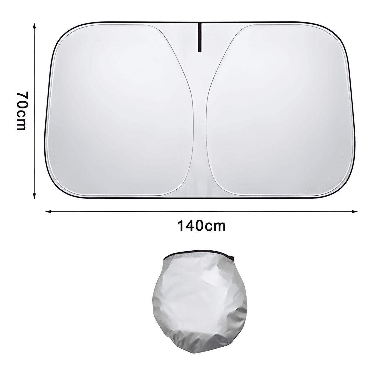 GENERICO - Parasol para Parabrisas Plegable Prevenir Solar Coches Plus