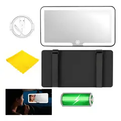 GENERICO - Espejo de Maquillaje de Visera de Coche con 3 Modos Luz IV