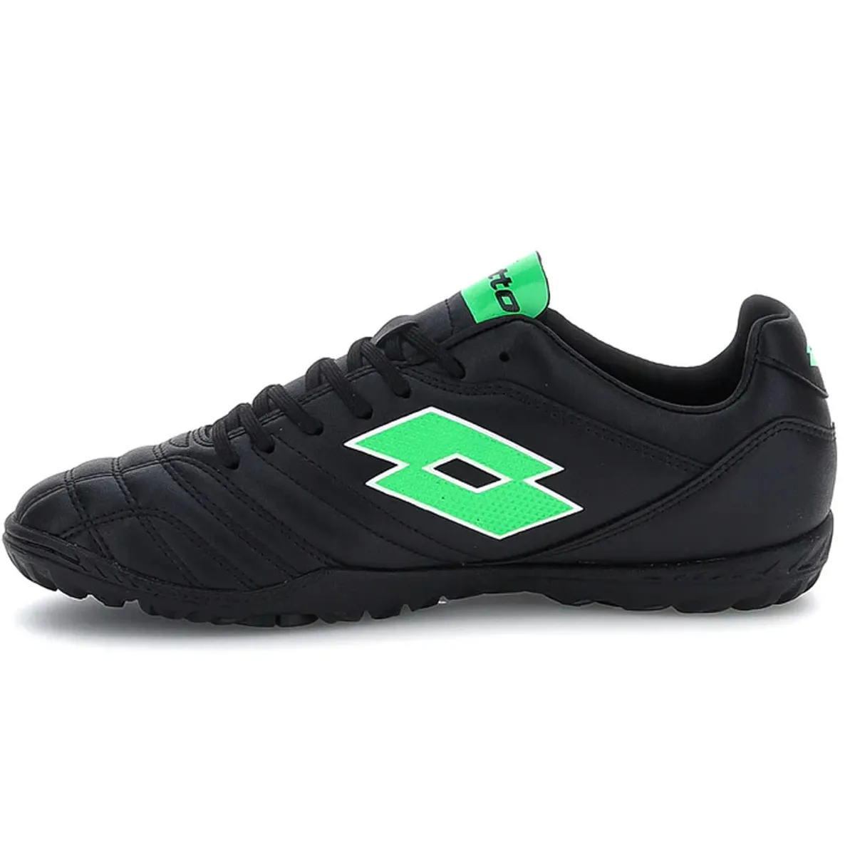 LOTTO - Zapatilla de Baby Futbol Hombre Lotto Stadio 705 TF Negro Turquesa