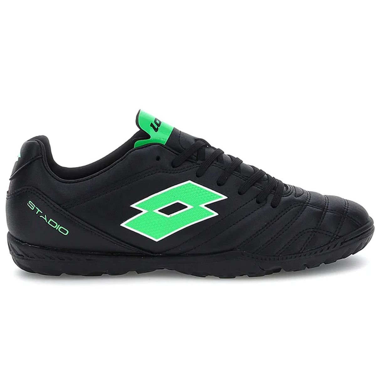 LOTTO - Zapatilla de Baby Futbol Hombre Lotto Stadio 705 TF Negro Turquesa