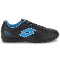 LOTTO - Zapatilla de Baby Futbol Hombre Stadio 705 TF Negro Azul