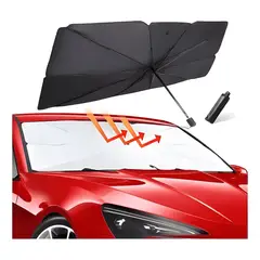 GENERICO - Quitasol Parasol Parabrisas Auto Tipo Sombrilla Cubre Sol XL