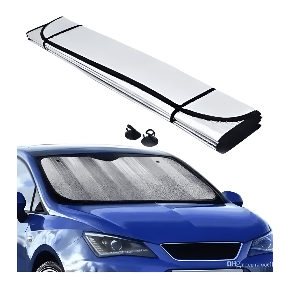 GENERICO - Tapa Parabrisas para Sol Cubre Vidrio Auto Camioneta Anti-uv