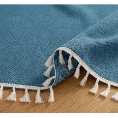 GENERICO - Mantel Rectangular Impermeable 140x220 cm - Azul Petróleo