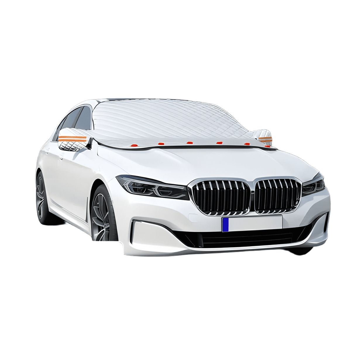 GENERICO - Funda Protectora Sol y Nieve Cubre Parabrisa Automóvil Mini