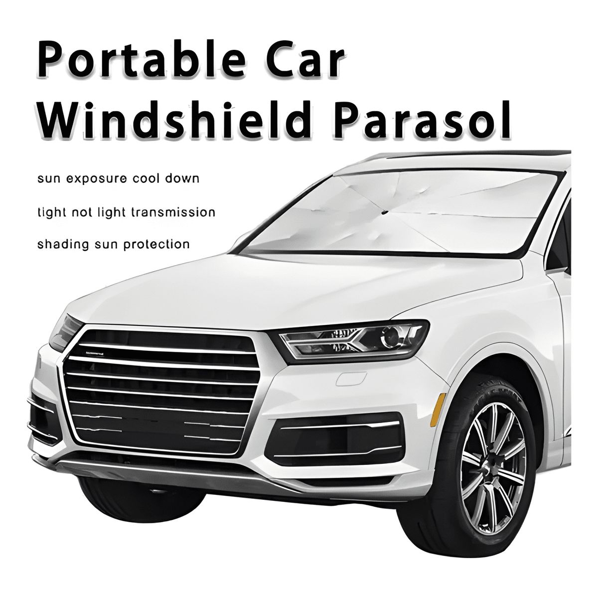 GENERICO - Parabrisas Auto Sombrilla para Auto Quitasol Parasol Pro