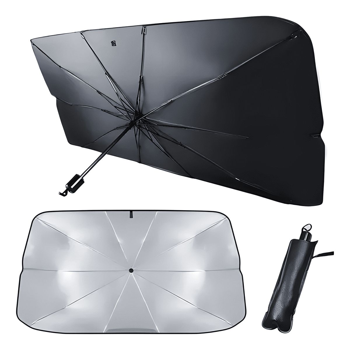 GENERICO - Cortina Parasol Parabrisas Auto Camioneta Universal Karvas