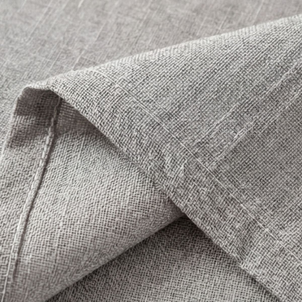 GENERICO - Mantel Rectangular Impermeable con Fleco 140x220 cm - Gris