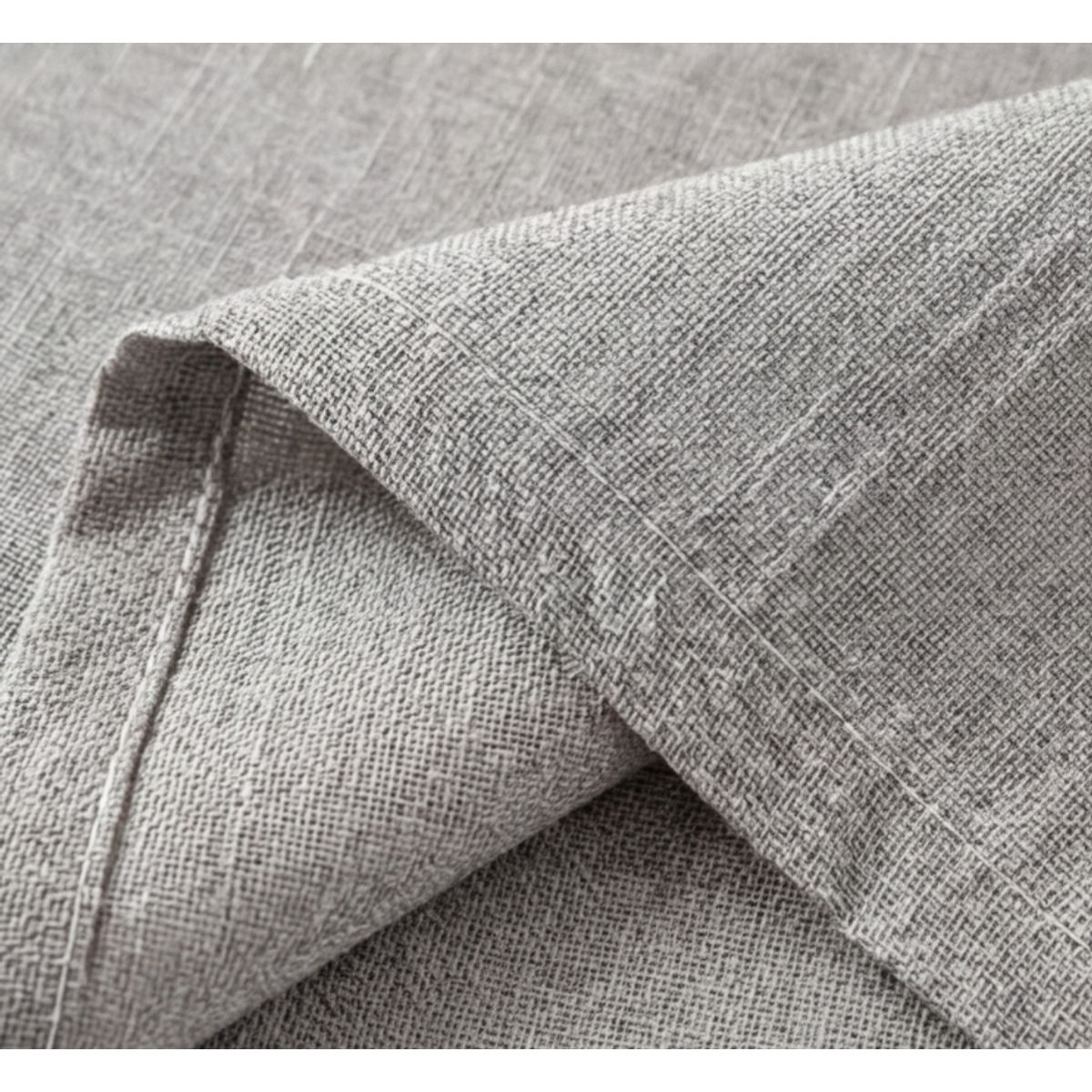 GENERICO - Mantel Rectangular Impermeable con Fleco 140x220 cm - Gris
