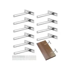 GENERICO - 10 Soporte De Sujeción Del Organizador Repisa Multiuso 7.5cm Belug