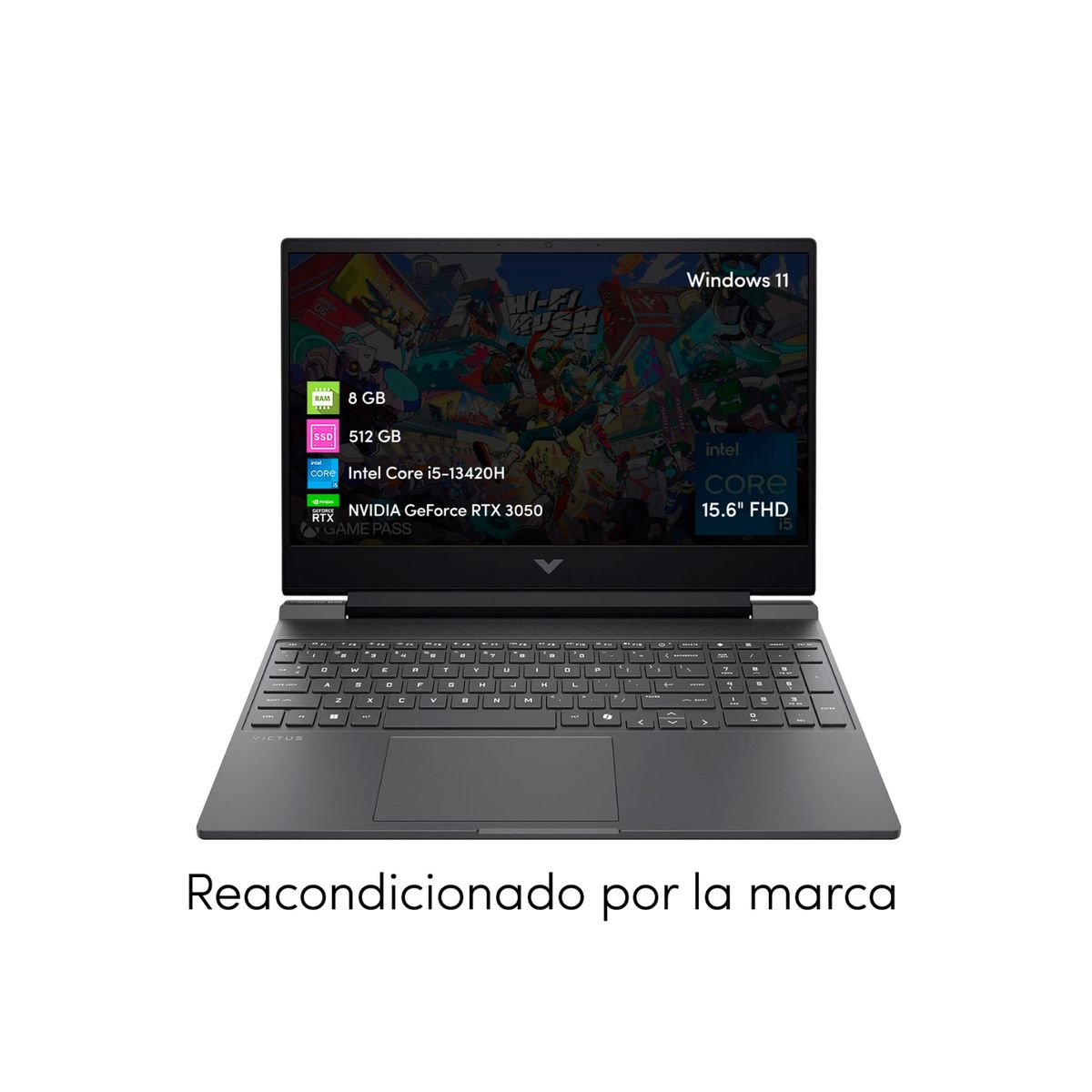 HP - Notebook Gamer HP Victus Intel Core i5 8GB 512GB SSD RTX3050 15.6 FHD W11