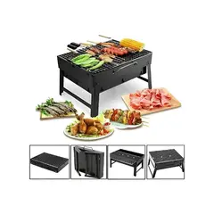 GENERICO - Mini Parrillera Portatil A Carbon Asados Mini Parrillera Color Negro