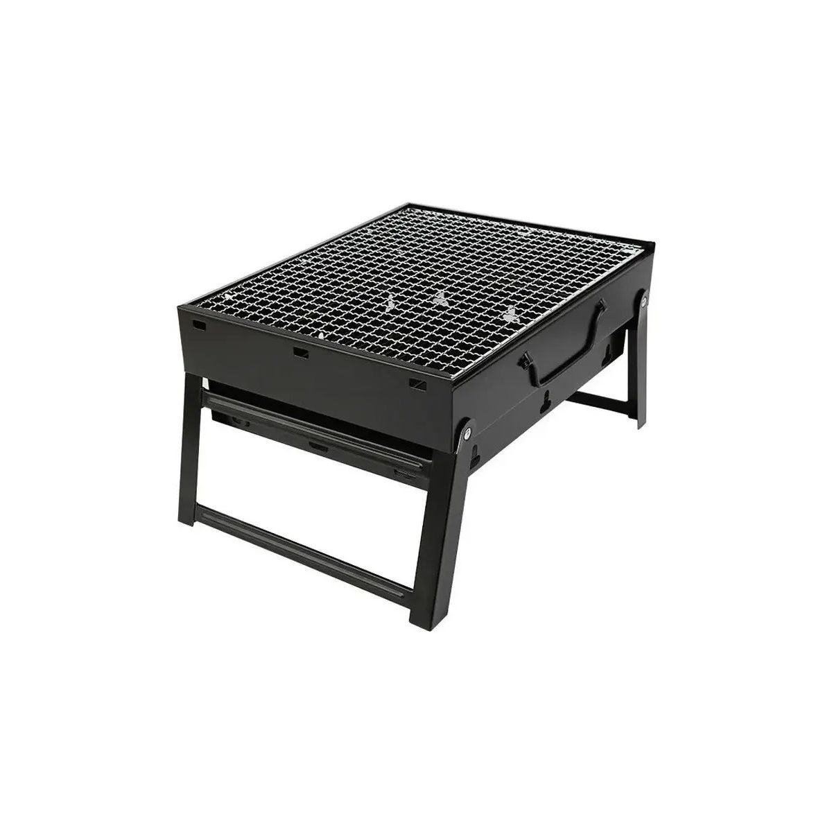 GENERICO - Mini Parrillera Portatil A Carbon Asados Mini Parrillera Color Negro