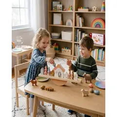 GENERICO - JUEGO DE MESA EQUILIBRIO DE MADERA DESAFIO CONSTRUCCION