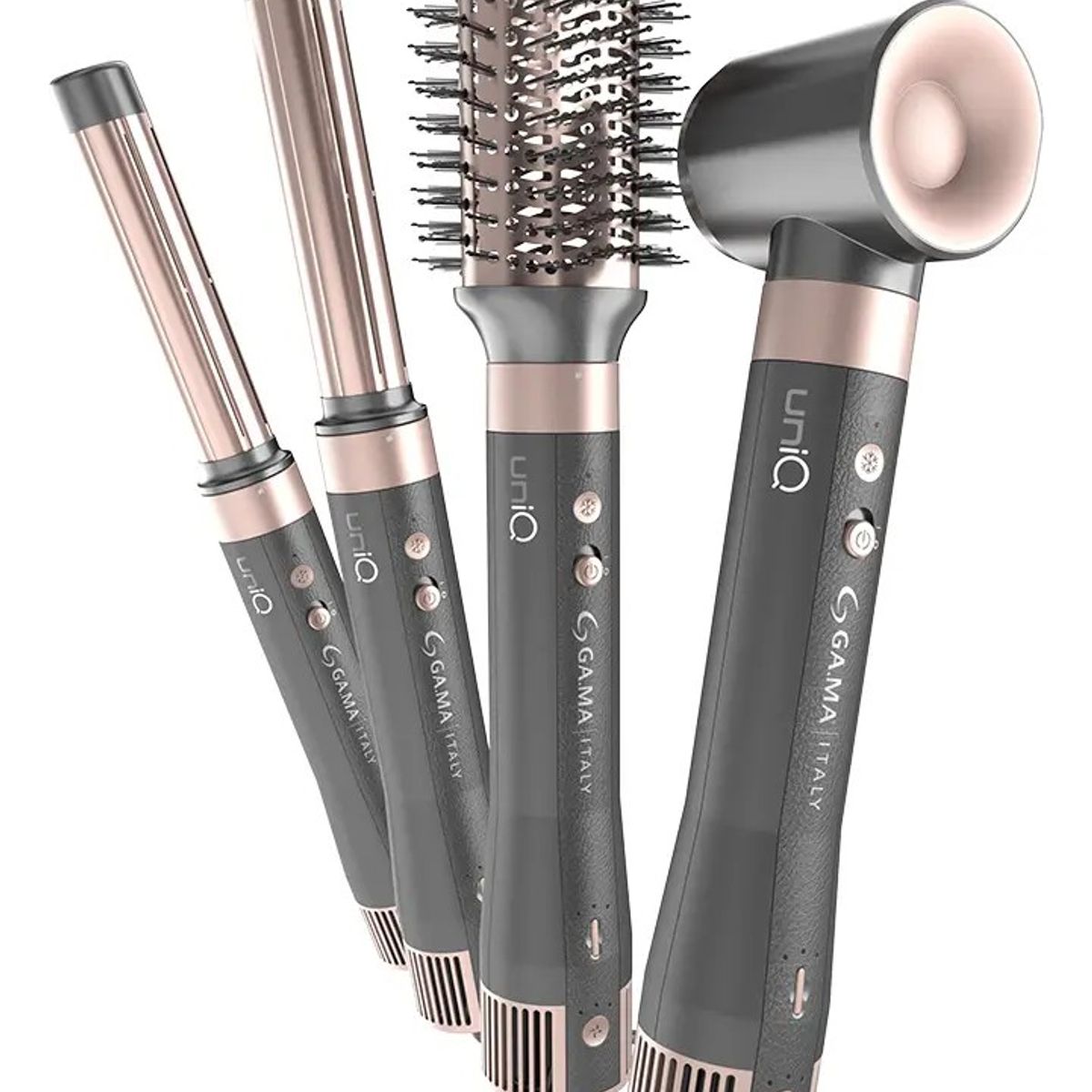 GAMA - Secador Multi Styler Gama Uniq Aura 4en1 Seca, Modela, Alisa