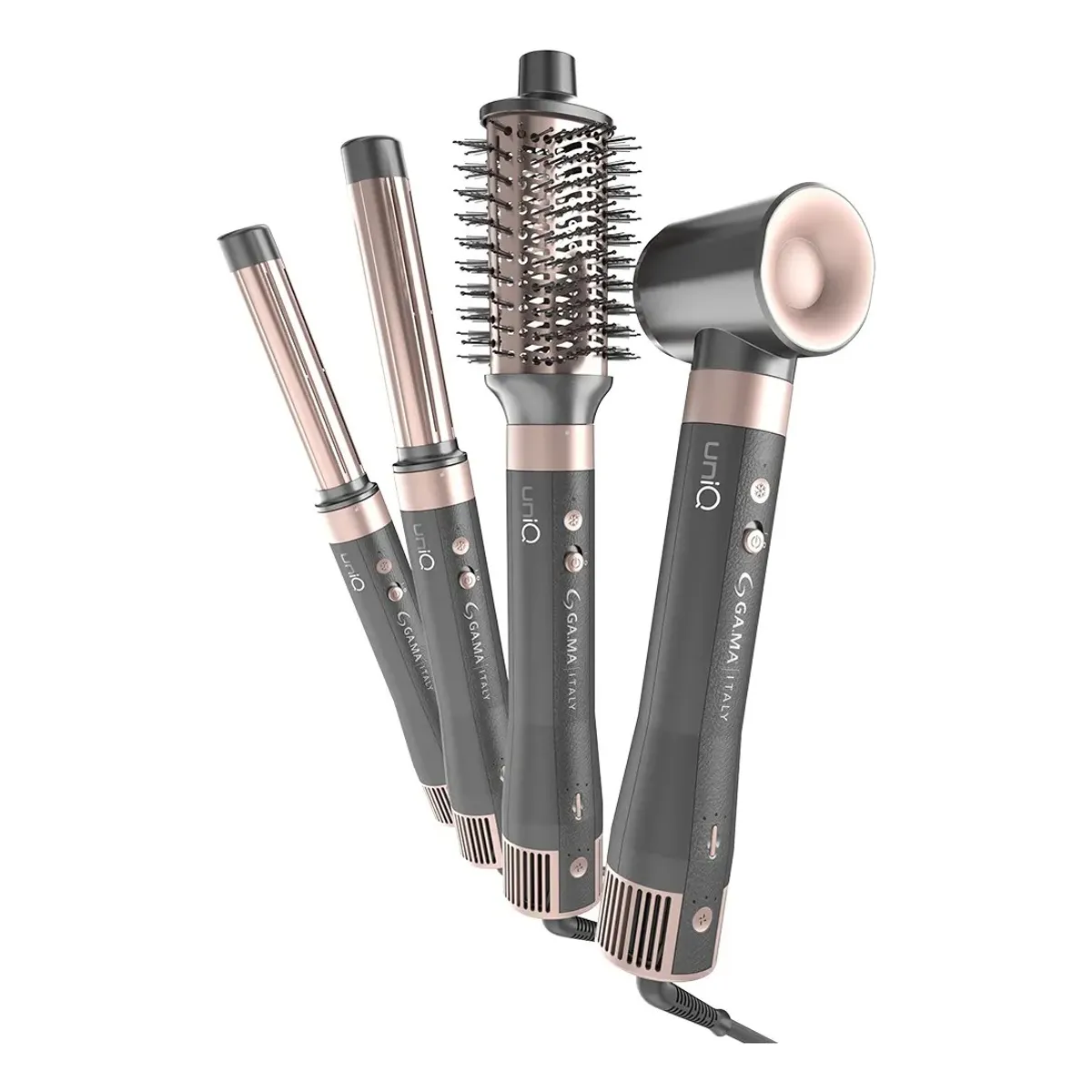 GAMA - Secador Multi Styler Gama Uniq Aura 4en1 Seca, Modela, Alisa