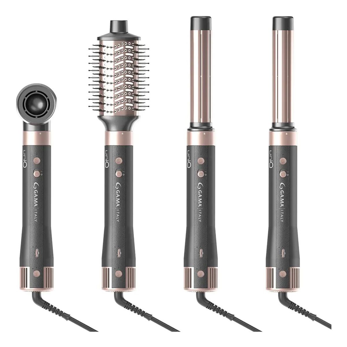 GAMA - Secador Multi Styler Gama Uniq Aura 4en1 Seca, Modela, Alisa
