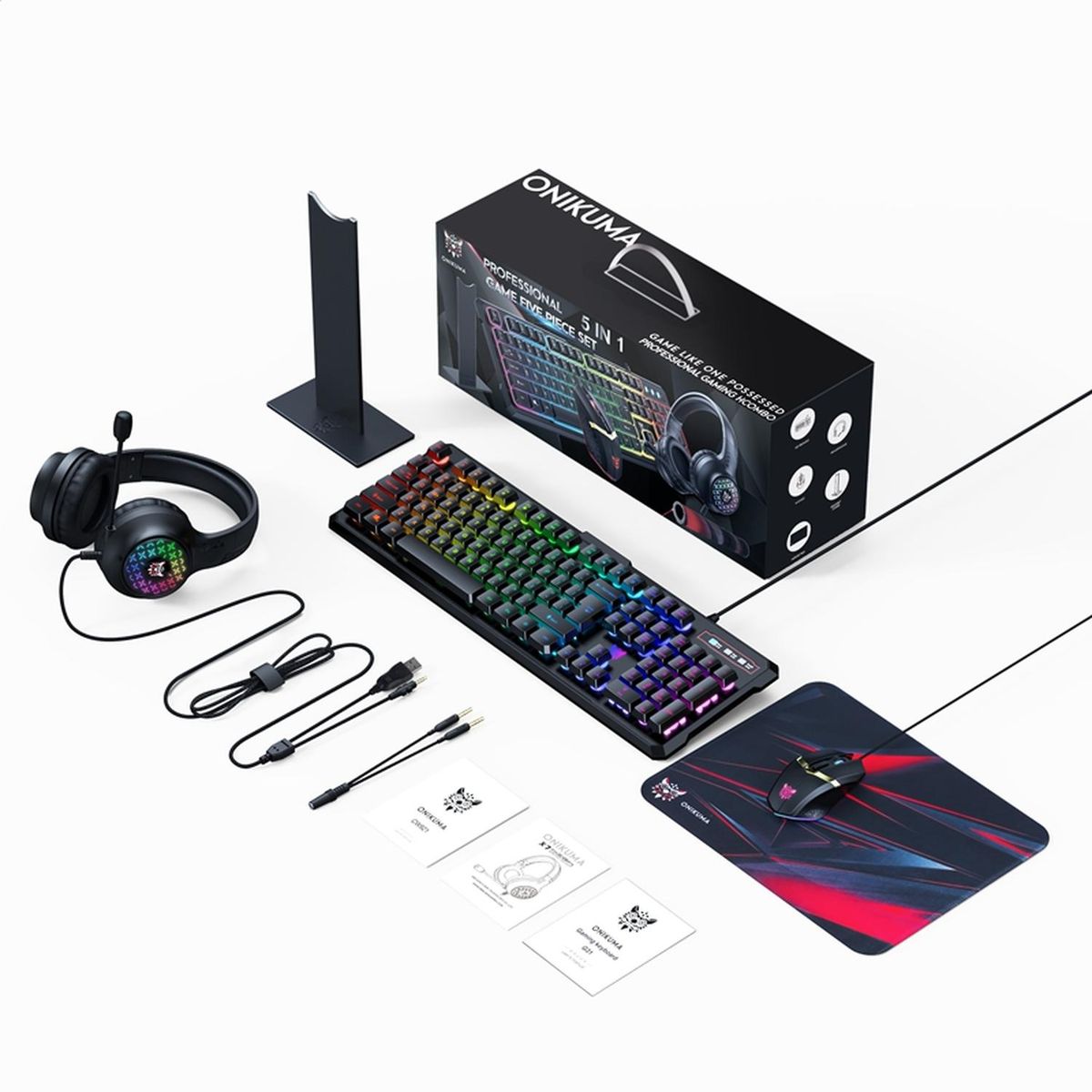 ONIKUMA - Kit Gamer Onikuma TZ5008 5 en 1