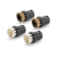 KARCHER - Kit 4 Cepillos Alto Rendimiento para Limpiadora a Vapor