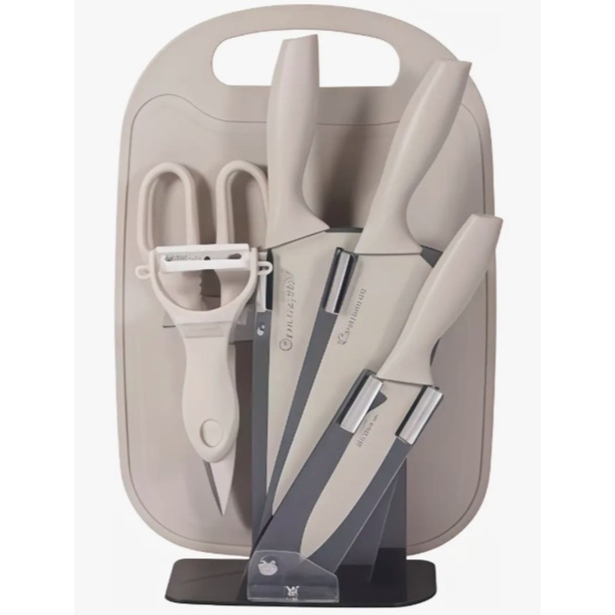 GENERICO - Set De Cuchillos 7 Piezas Acero Inoxidable
