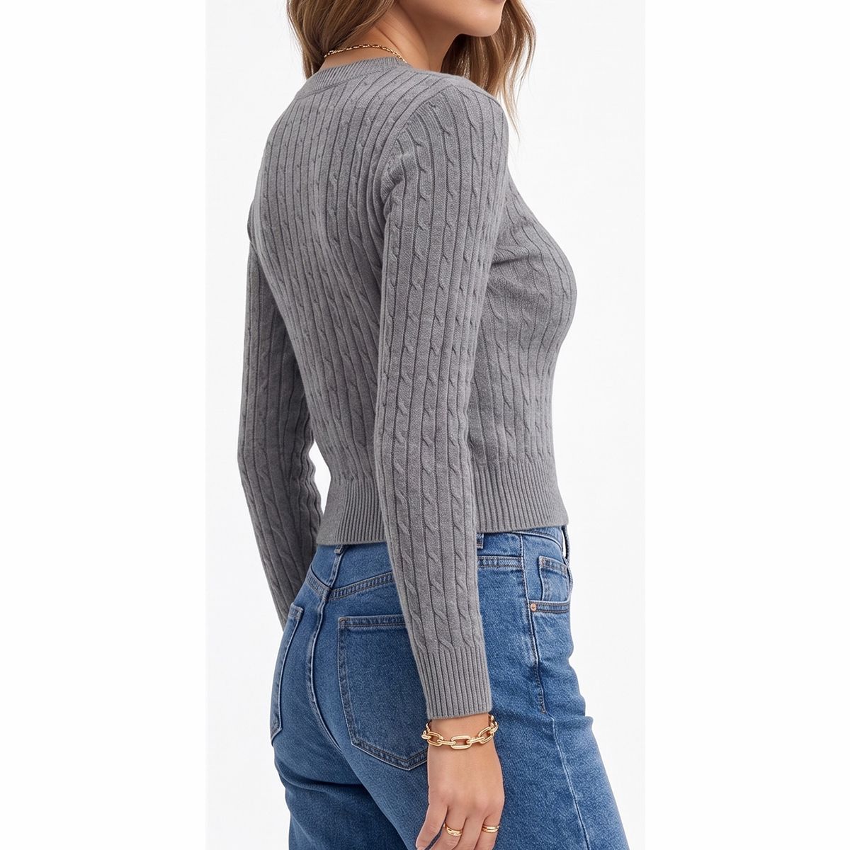 HIPSY SWIMWEAR - Sweater Tejido Trenzas Classic