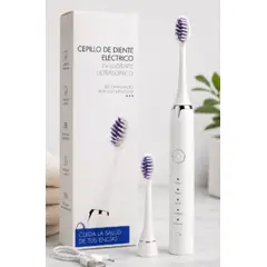 OEM - Cepillo de Dientes Eléctrico Ultrasónico Recargable Blanco