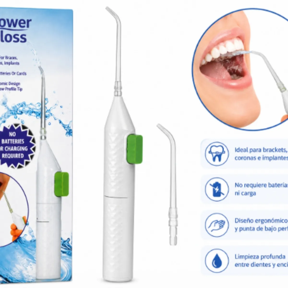 OEM - Irrigador Dental Power Floss Portátil Limpieza Bucal Profunda