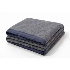 TEXTIL RANCO - Frazada 95% Lana Algodon GRIS BASIC 1,5 plzas