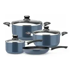 MARMICOC - Batería De Cocina Juego de Ollas 7 Piezas Antiadherente Induccion Modelo Slide Marca