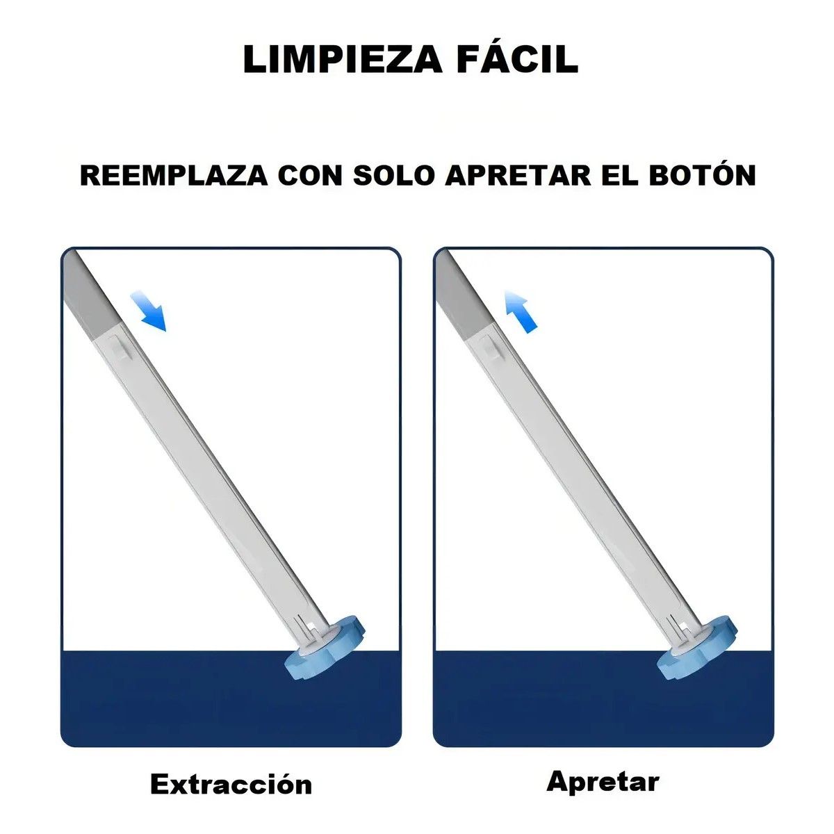 GENERICO - Cepillo Limpiador De Inodoro Wc Desechable 24 Cargas BELUG