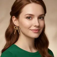 JOYAS DE HILO - Aros Tejidos en Frivolité modelo Elise. Ganchos acero inoxidable