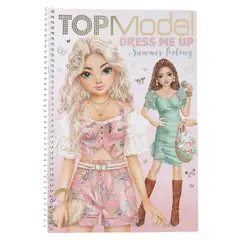 DEPESCHE - Libro para colorear + stickers - Top Model Dress me Up