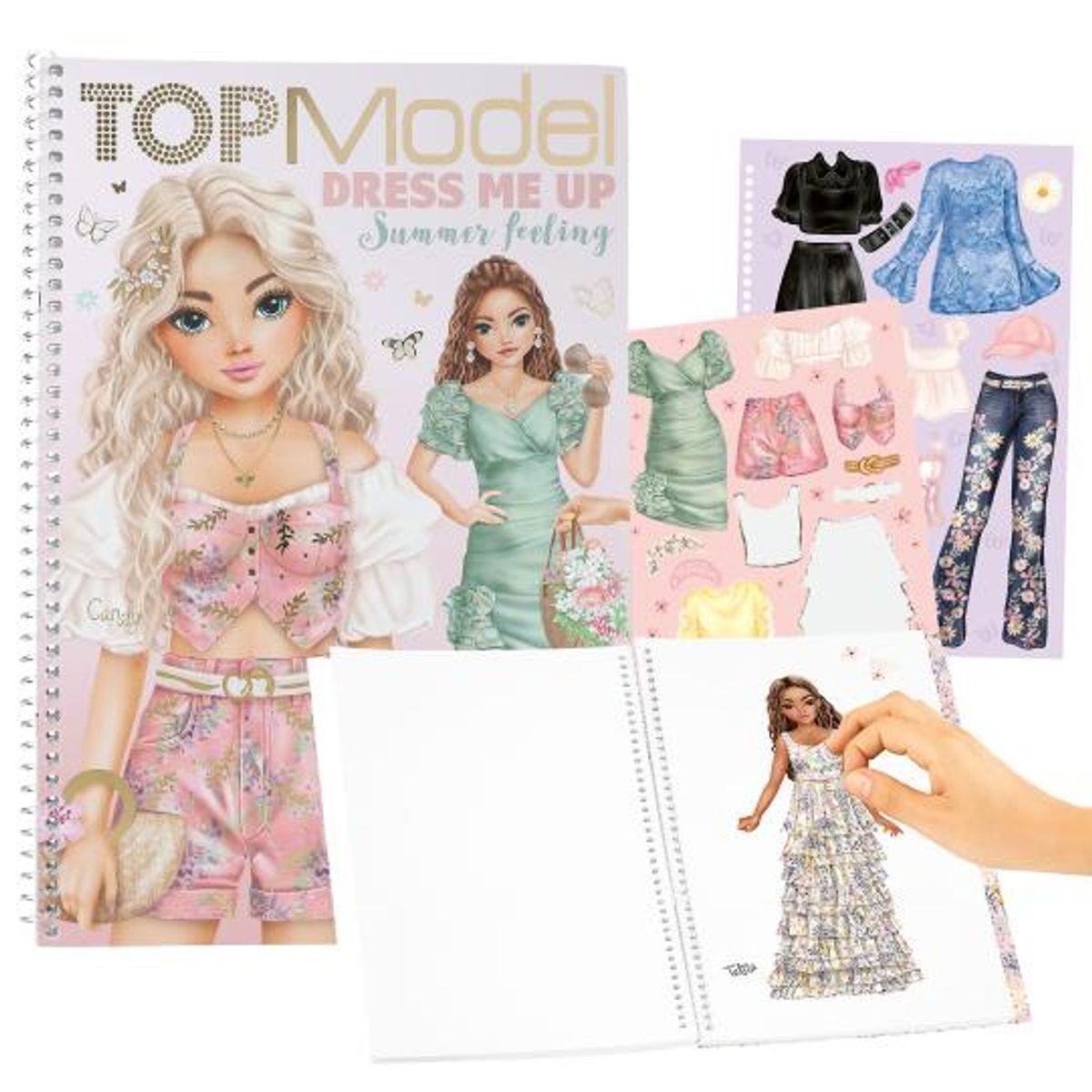 DEPESCHE - Libro para colorear + stickers - Top Model Dress me Up
