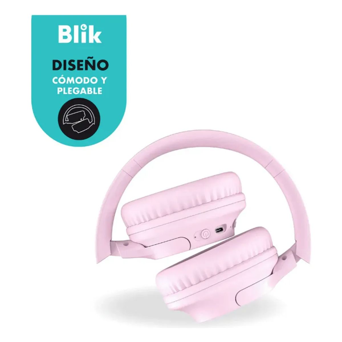 GENERICO - Audífonos Bluetooth Blik Soul250 16 Hrs Rosado