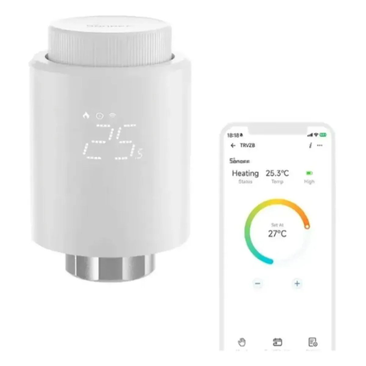 GENERICO - Válvula Termostato Zigbee Para Radiador - Sonoff