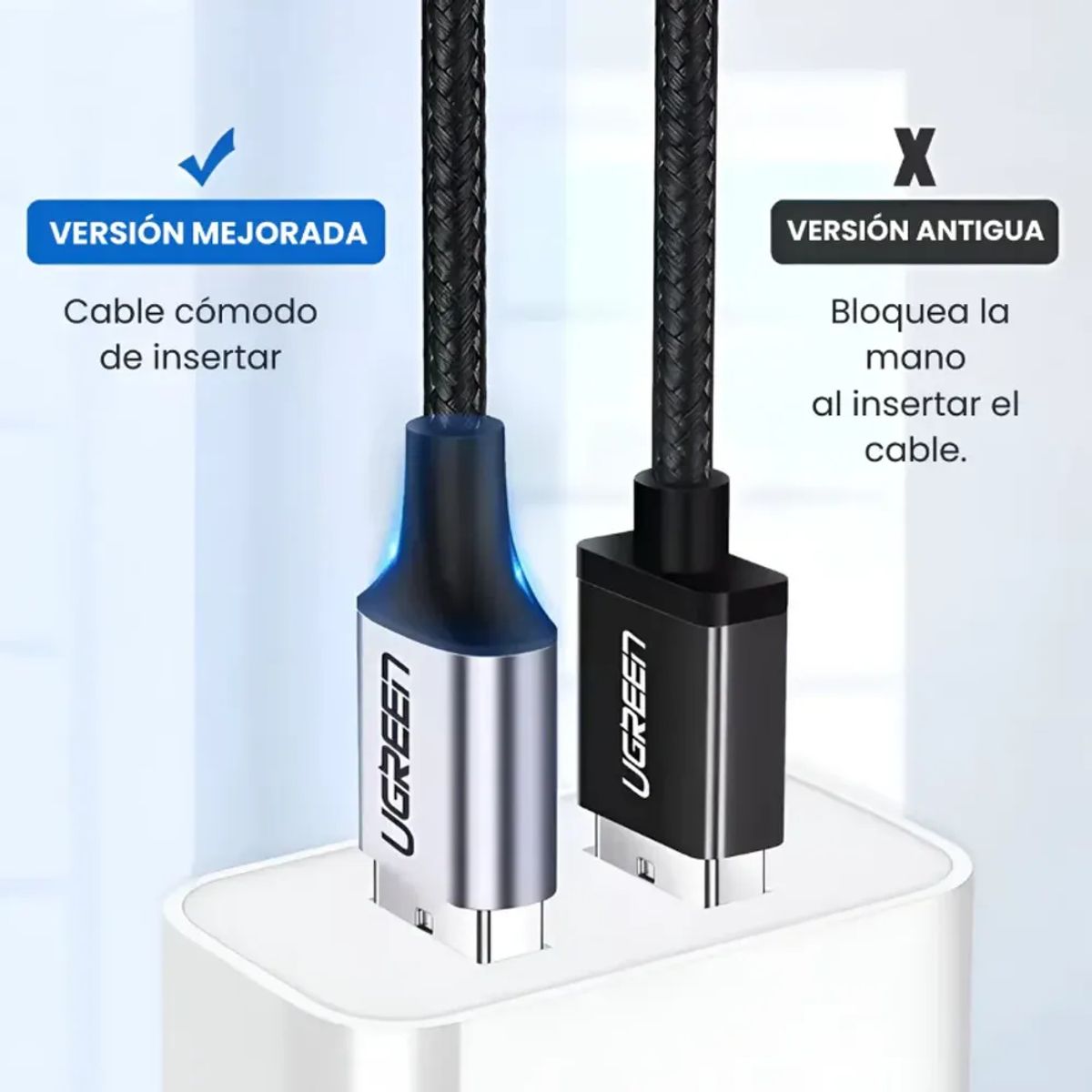 Ugreen Cable Usb-c A Usb-a 1m Carga Rápida 3a Color Negro, marca GENERICO - Foto 2