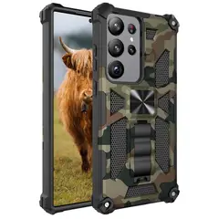 GENERICO - Carcasa Compatible con Samsung S26 Ultra Antigolpe Military Armor - Verde