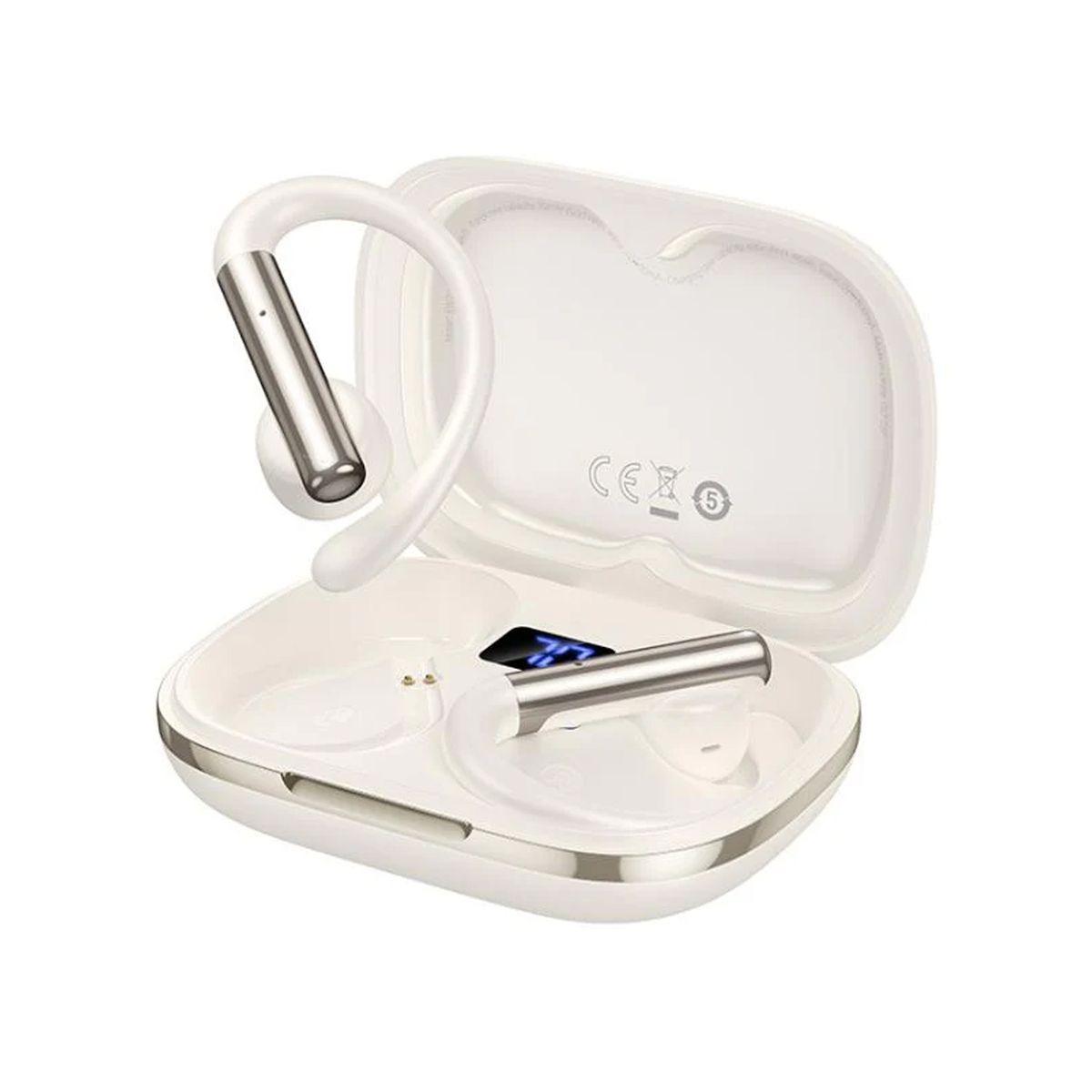 HOCO - Audífonos Bluetooth Deportivos HOCO EW206 Open-Ear Inalámbricos Blanco